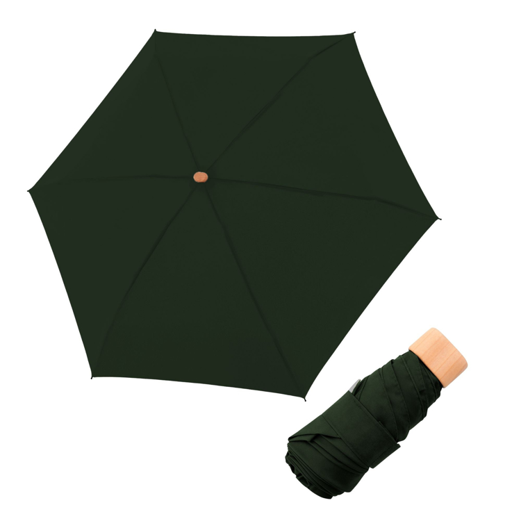 Obrázok z DOPPLER Nature Mini Cork deep olive FSC® - EKO deštník Olivová
