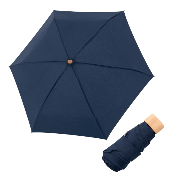 Obrázok z DOPPLER Nature Mini Cork deep navy FSC® - EKO deštník modrá