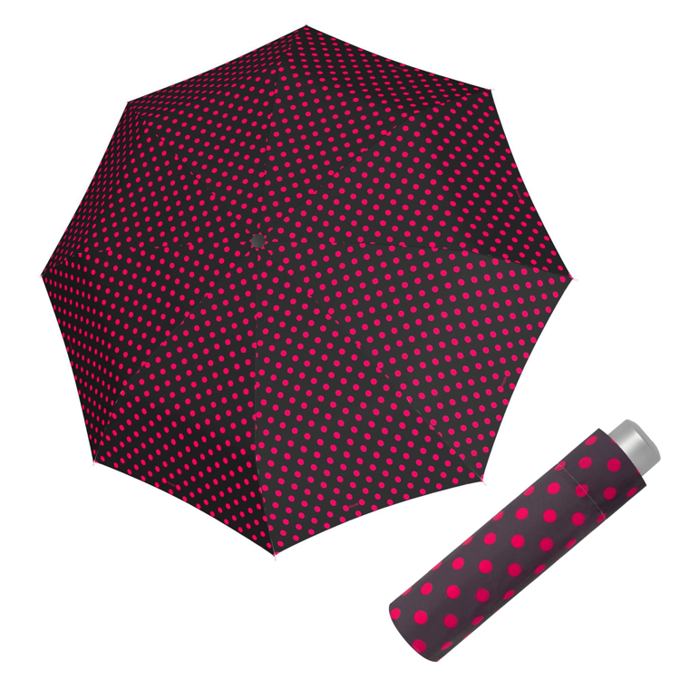 Obrázok z DOPPLER Mini Light Powerful pink - dámský skládací deštník černá