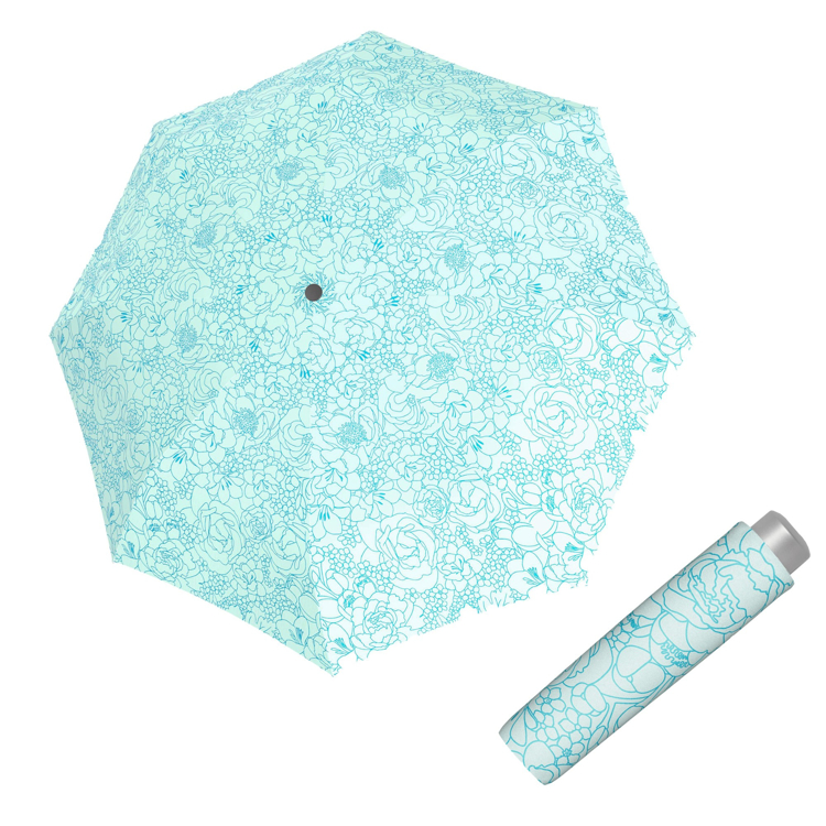 Obrázok z DOPPLER Mini Light Giardino blue - dámský skládací deštník modrá