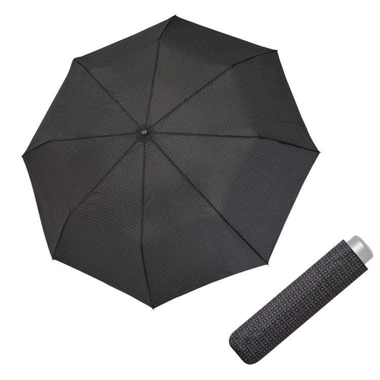 Obrázok z DOPPLER Mini Light Gents - pánský skládací deštník tmavě šedá