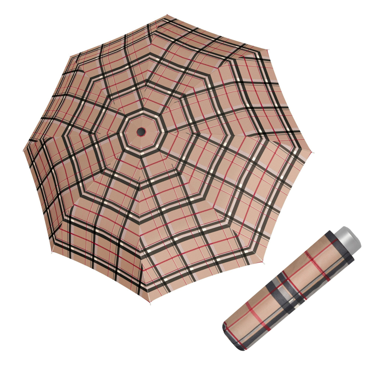 Obrázok z DOPPLER Mini Light Check - pánský skládací deštník hnědá