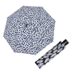 Obrázok z DOPPLER Fiber Mini Leaves blue - dámský skládací deštník