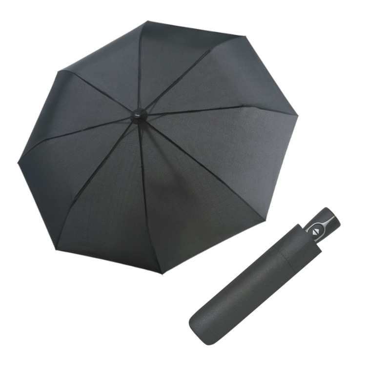 Obrázok z DOPPLER Fiber Magic Uni grey – plně automatický deštník šedá