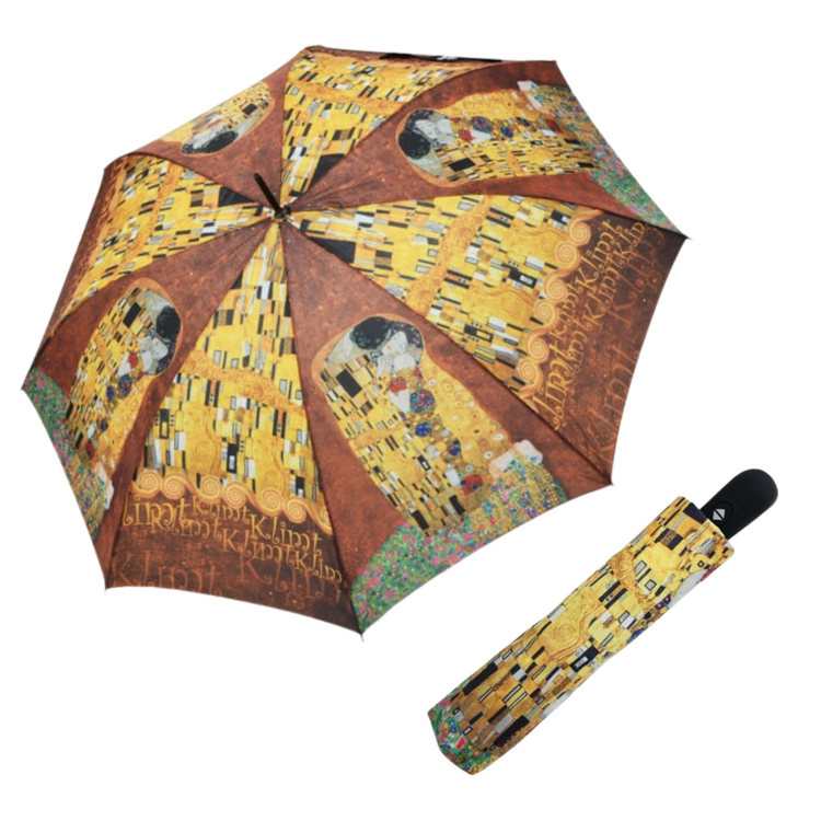 Obrázok z DOPPLER Magic Mini Klimt "Der Kuss" - dámský plně automatický deštník vícebarevný