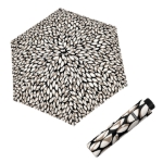 Obrázok z DOPPLER Fiber Havanna Leaves taupe - dámský skládací deštník