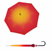 Obrázok z DOPPLER Carbonsteel Long AC Fusion red/yellow - dámský holový vystřelovací deštník žlutá