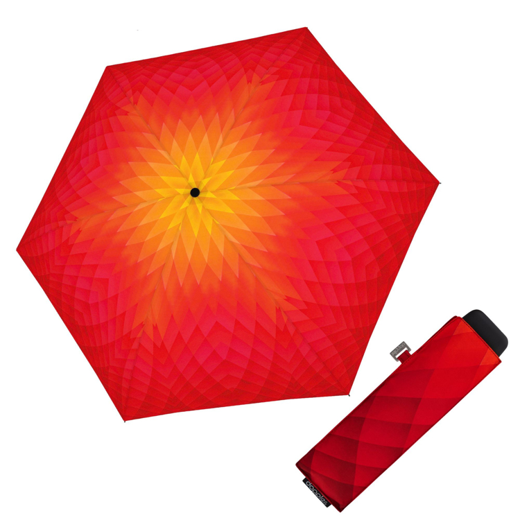 Obrázok z DOPPLER Carbonsteel Mini Slim Fusion red/yellow - dámský skládací deštník žlutá