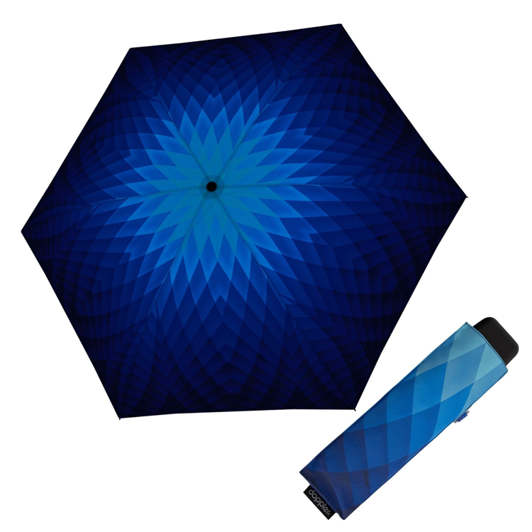 Obrázok z DOPPLER Carbonsteel Mini Slim Fusion blue - dámský skládací deštník modrá