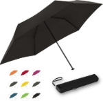 Obrázok z DOPPLER ZERO flat uni simply black - skládací deštník černá