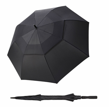 Obrázok z DOPPLER Fiber golf AC Air black - partnerský holový vystřelovací deštník černá