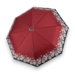 Obrázok z DOPPLER Mini Light Classic berry flowers - dámský skládací deštník červená