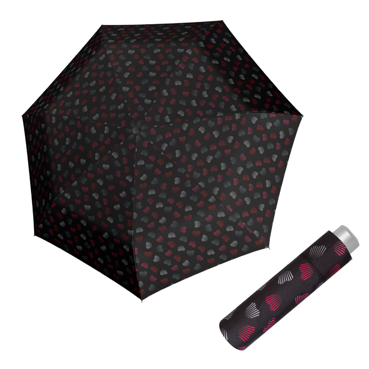 Obrázok z DOPPLER Mini Light Emotion black - dámský skládací deštník černá