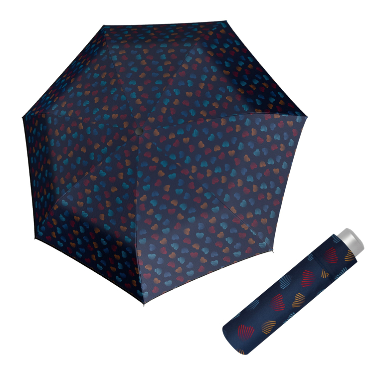 Obrázok z DOPPLER Mini Light Emotion blue - dámský skládací deštník modrá