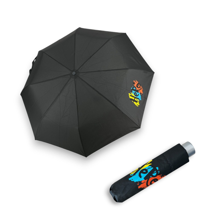 Obrázok z DOPPLER Mini Light Kids Black Hero - dětský skládací deštník černá
