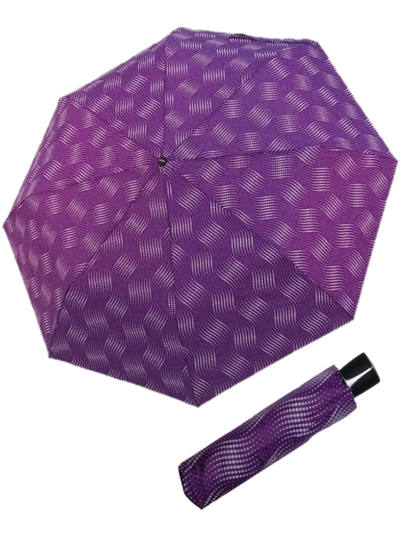 Obrázok z DOPPLER Fiber Mini Wave - dámský skládací deštník fialová