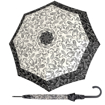 Obrázok z DOPPLER Fiber Flex AC Black&White Paisley - dámský holový vystřelovací deštník bílá