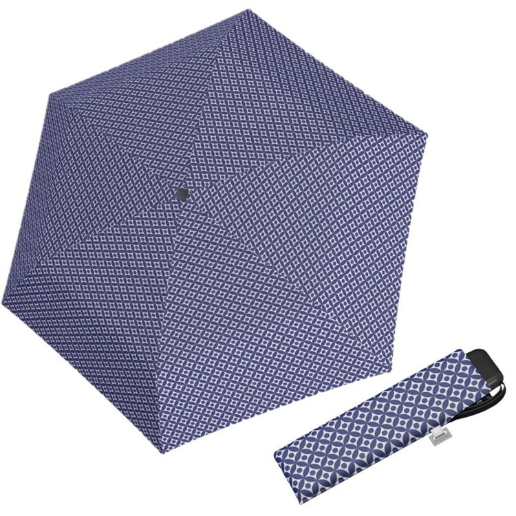 Obrázok z DOPPLER Carbonsteel Mini Slim Minimals - dámský skládací deštník modrá
