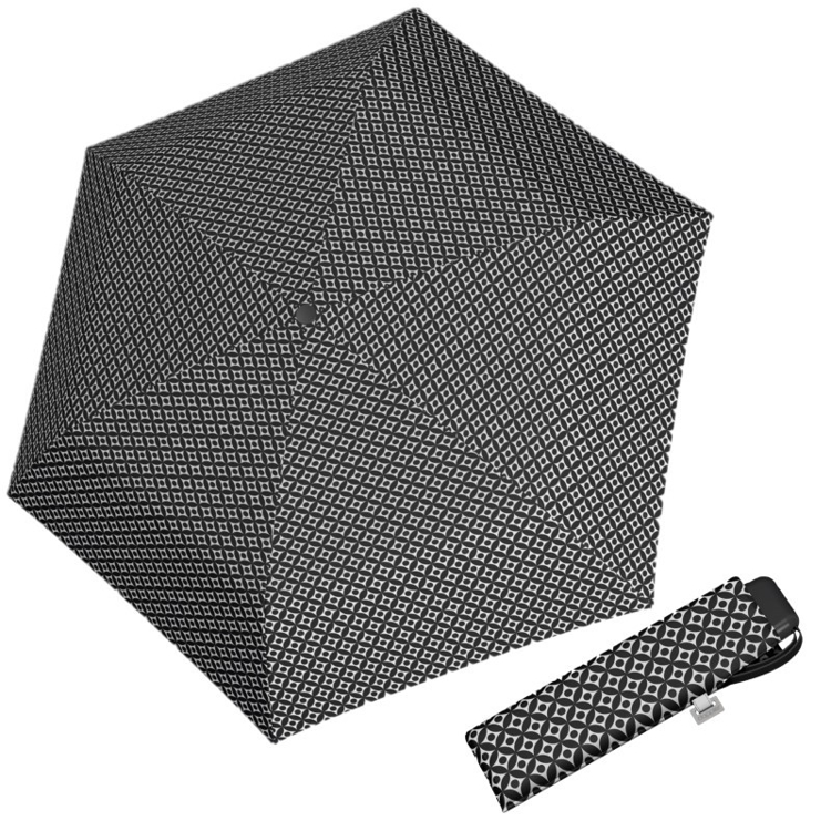 Obrázok z DOPPLER Carbonsteel Mini Slim Minimals - dámský skládací deštník černá