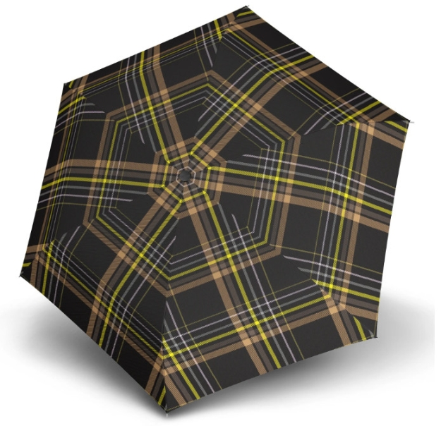 Obrázok z DOPPLER Havanna Uni Karo - dámský skládací deštník hnědá