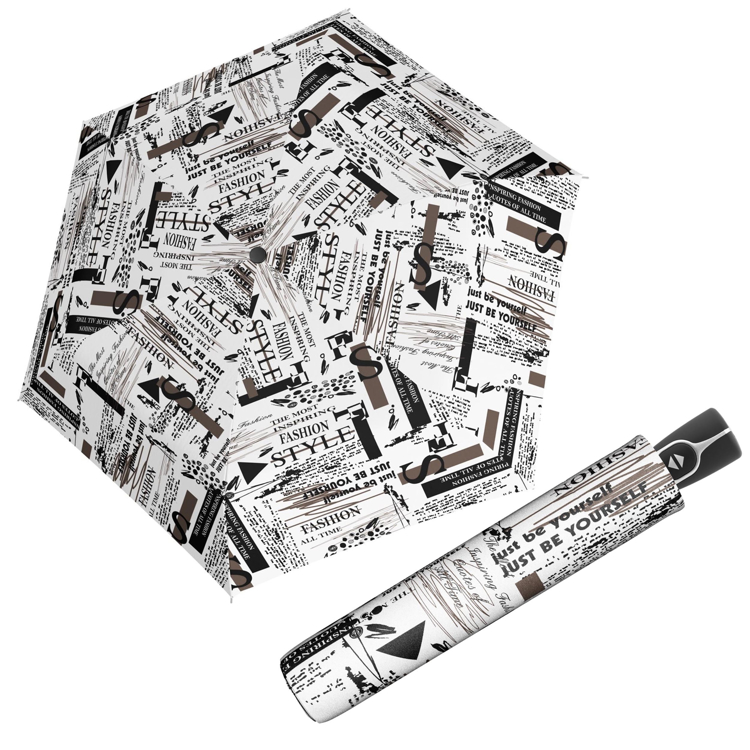Obrázok z DOPPLER Fiber Magic Scribble White - dámský plně automatický deštník bílá