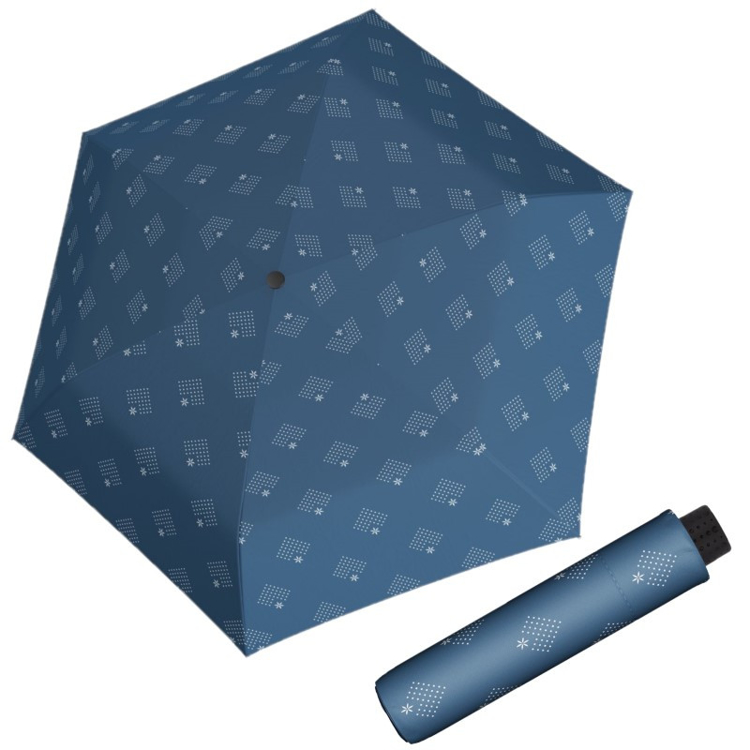 Obrázok z DOPPLER Fiber Havanna Night Sky blue - dámský skládací deštník modrá