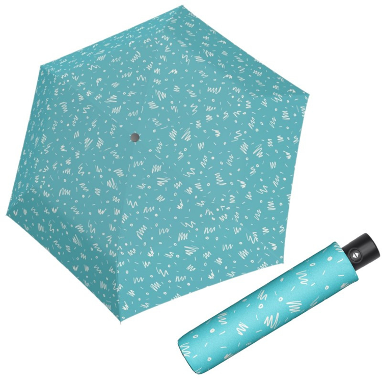 Obrázok z DOPPLER Zero*Magic Minimaly aqua blue - plně automatický deštník modrá