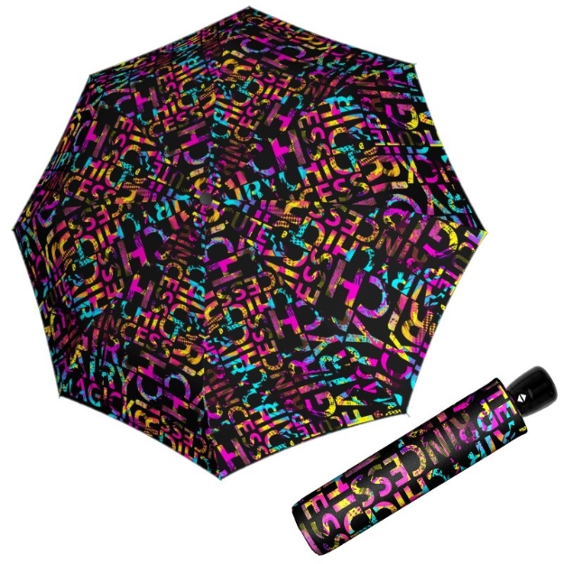 Obrázok z DOPPLER Modern Art Magic - dámský plně automatický deštník černá