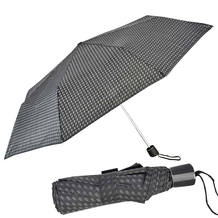 Obrázok z DOPPLER Mini Fiber - pánský skládací deštník šedá
