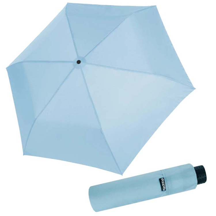 Obrázok z DOPPLER Fiber Havanna Ice Blue- dámský skládací deštník modrá
