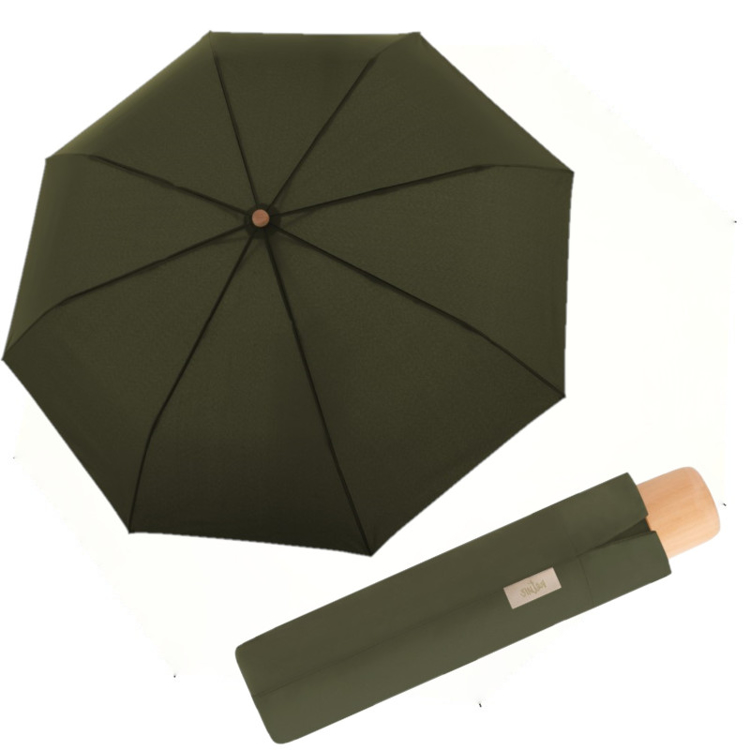 Obrázok z DOPPLER Nature Mini uni deep olive FSC® - EKO deštník zelená