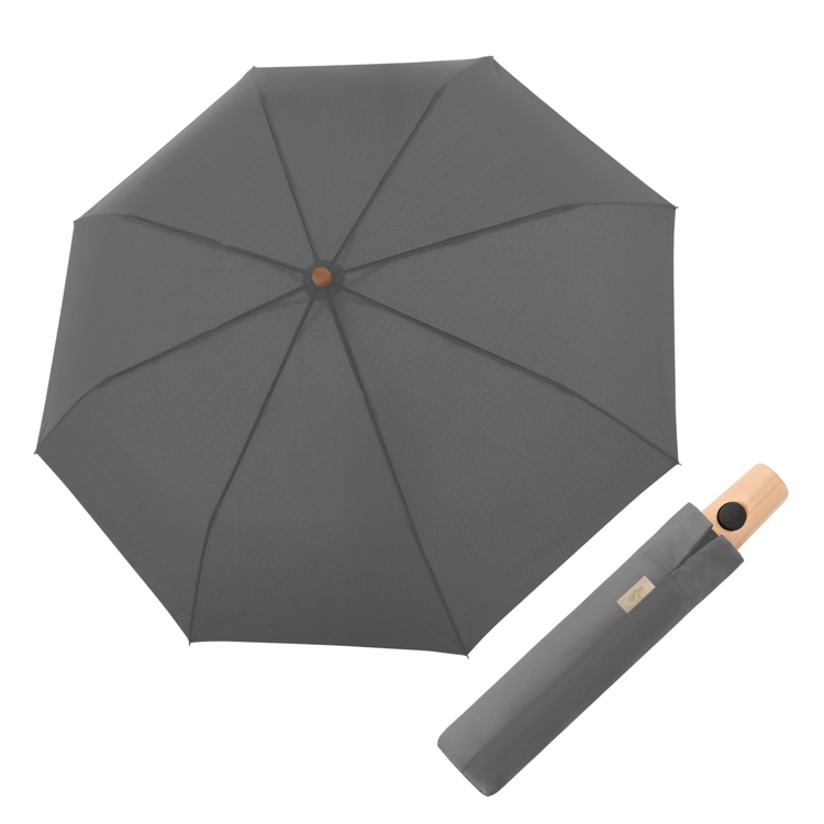 Obrázok z DOPPLER NATURE MAGIC Slate Grey FSC® - EKO deštník antracit