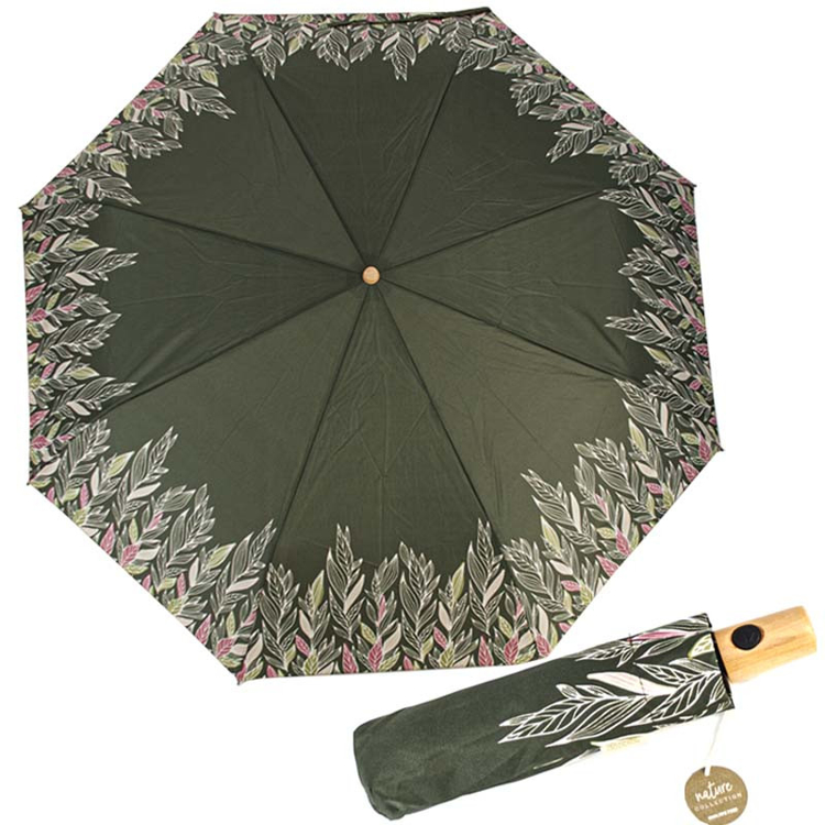 Obrázok z DOPPLER NATURE MAGIC Intention Olive FSC® - dámský EKO deštník zelená