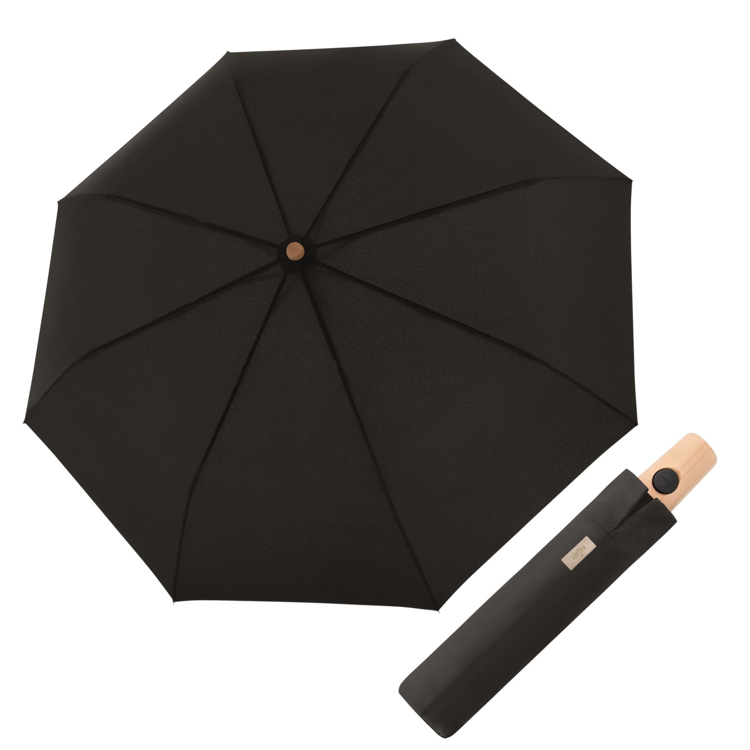 Obrázok z DOPPLER NATURE MAGIC Simple Black FSC(R) - dámský EKO deštník černá