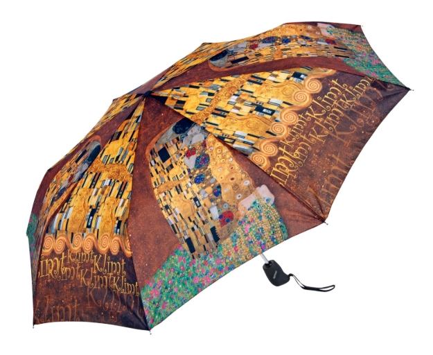 Obrázok z DOPPLER Magic Klimt ""polibek"" - plně automatický skládací deštník vícebarevný