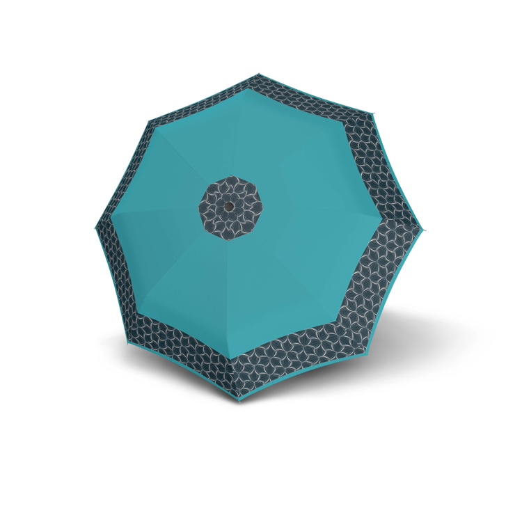 Obrázok z DOPPLER Fiber Mini Style - aqua viola - dámský skládací deštník modrá