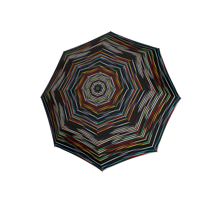 Obrázok z DOPPLER Mini Fiber Desert Colorfull - dámský skládací deštník černá