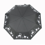 Obrázok z DOPPLER Fiber Magic Cats - dámský plně automatický deštník černá