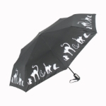 Obrázok z DOPPLER Fiber Magic Cats - dámský plně automatický deštník černá