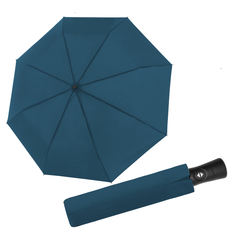 Obrázok z DOPPLER Fiber SUPERSTRONG - plně automatický pánský deštník crystal blue