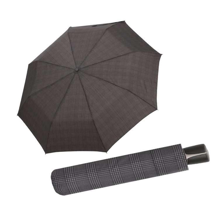 Obrázok z DOPPLER Mini Fiber - pánský skládací deštník šedá
