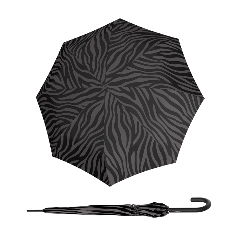 Obrázok z KNIRPS A.760 STICK AUTOMATIC Zebra Black - elegantní holový vystřelovací deštník