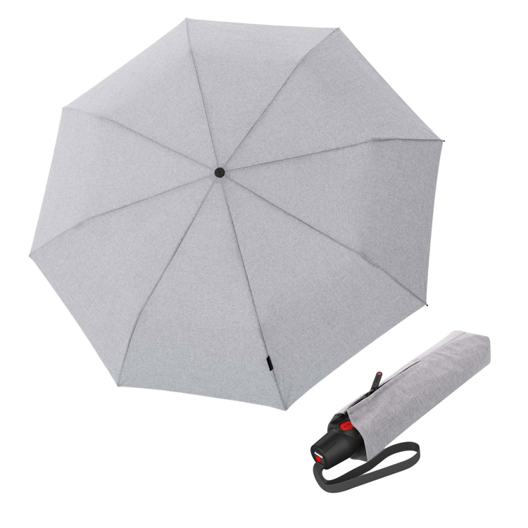 Obrázok z KNIRPS T.200 Medium Duomatic Melange grey - elegantní plně automatický deštník
