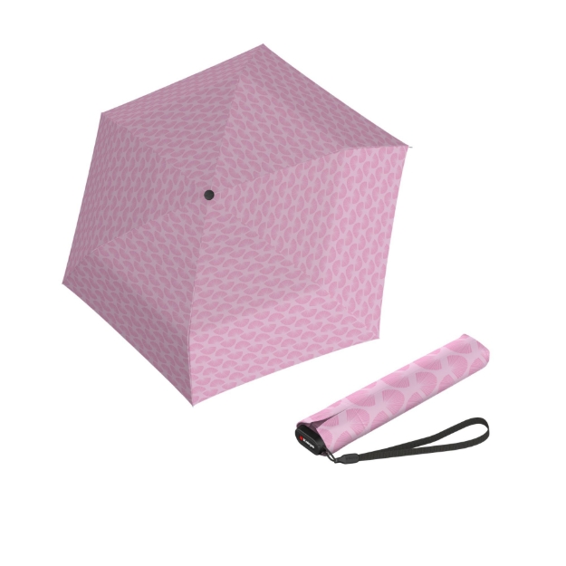 Obrázok z Knirps US.050 ultra light slim manual sakura fan - lehký dámský skládací plochý deštník