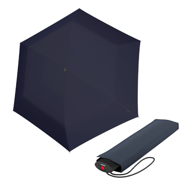 Obrázok z KNIRPS AS.050 SLIM SMALL NAVY - lehký dámský skládací plochý deštník modrá