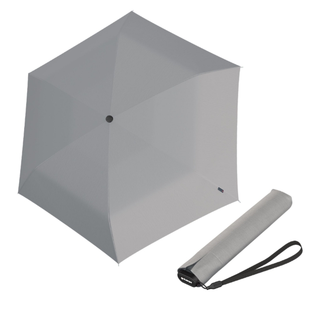 Obrázok z Knirps US.050 ultra light slim manual stone- lehký dámský skládací plochý deštník šedá