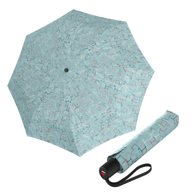 Obrázok z Knirps A 200 Medium Duomatic cubes ice elegantní plnoautomatický deštík vícebarevný