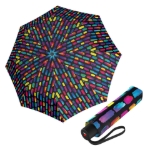Obrázok z Knirps A.050 medium manual create black - elegantní skládací deštník vícebarevný