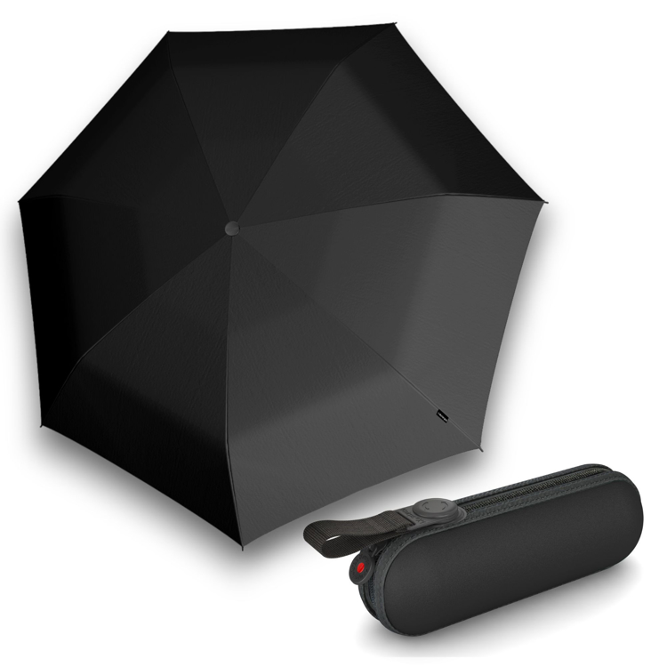 Obrázok z KNIRPS X1 BLACK- lehký skládací mini deštník černá
