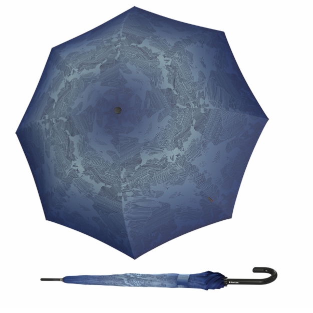 Obrázok z KNIRPS T.760 Miracle sky ecorepe - elegantní holový vystřelovací deštník modrá